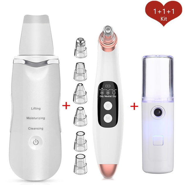 Remove blackheads, cleanse and lift with Agaro Ultrasonic Facial Skin  Scrubber 